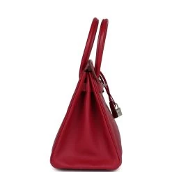 Hermès Pre-owned Hermes Birkin 30 Rubis Epsom Palladium Hardware -Online Bag Store H B 240221 2 04
