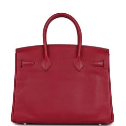 Hermès Pre-owned Hermes Birkin 30 Rubis Epsom Palladium Hardware -Online Bag Store H B 240221 2 05