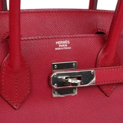 Hermès Pre-owned Hermes Birkin 30 Rubis Epsom Palladium Hardware -Online Bag Store H B 240221 2 08