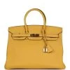 Hermès Pre-owned Hermes Birkin 35 Soleil Togo Gold Hardware