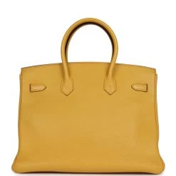 Hermès Pre-owned Hermes Birkin 35 Soleil Togo Gold Hardware -Online Bag Store H B 240222 1 05