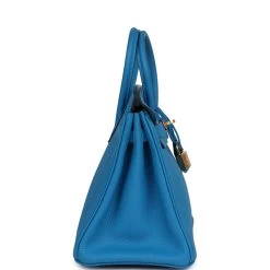 Hermès Hermes Birkin 25 Bleu Zanzibar Togo Gold Hardware -Online Bag Store H B 240228 1 04