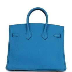 Hermès Hermes Birkin 25 Bleu Zanzibar Togo Gold Hardware -Online Bag Store H B 240228 1 05