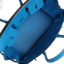 Hermès Hermes Birkin 25 Bleu Zanzibar Togo Gold Hardware -Online Bag Store H B 240228 1 09