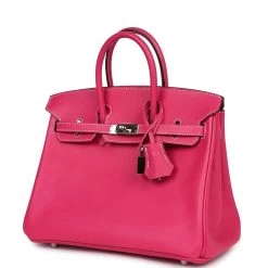 Hermès Pre-owned Hermes Birkin 25 Rose Tyrien Epsom Palladium Hardware -Online Bag Store H B 240306 2 03