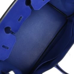 Hermès Pre-owned Hermes Birkin 35 Bleu Electric Epsom Palladium Hardware -Online Bag Store H B 240313 1 09