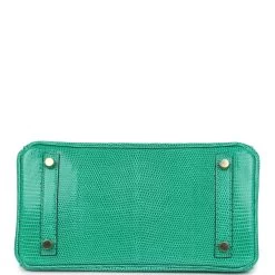 Hermès Hermes Birkin 25 Menthe Varanus Niloticus Lizard Gold Hardware -Online Bag Store H B 240314 2 06