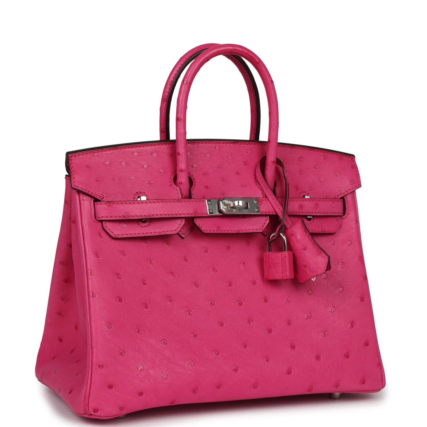 Hermès Hermes Birkin 25 Rose Tyrien Ostrich Palladium Hardware 4 Hermès Hermes Birkin 25 Rose Tyrien Ostrich Palladium Hardware - Image 2