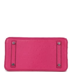 Hermès Hermes Birkin 25 Rose Tyrien Ostrich Palladium Hardware 16 Hermès Hermes Birkin 25 Rose Tyrien Ostrich Palladium Hardware -Online Bag Store H B 240314 7 06