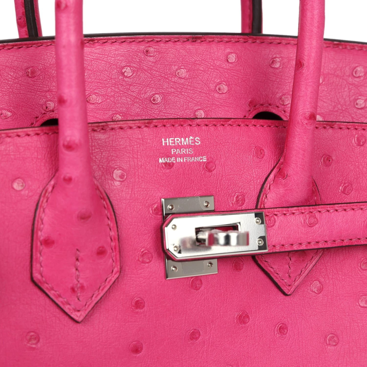 Hermès Hermes Birkin 25 Rose Tyrien Ostrich Palladium Hardware 9 Hermès Hermes Birkin 25 Rose Tyrien Ostrich Palladium Hardware - Image 7