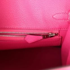 Hermès Hermes Birkin 25 Rose Tyrien Ostrich Palladium Hardware 19 Hermès Hermes Birkin 25 Rose Tyrien Ostrich Palladium Hardware -Online Bag Store H B 240314 7 10