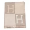Hermès Hermes "Classic Avalon" Coco And Camomille Blanket -Online Bag Store H BLA 071122 1 01