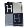 Hermès Hermes "Avalon III" Ecru And Caban Cashmere Blanket