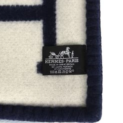 Hermès Hermes "Avalon III" Ecru And Caban Cashmere Blanket -Online Bag Store H BLA 240126 1 04