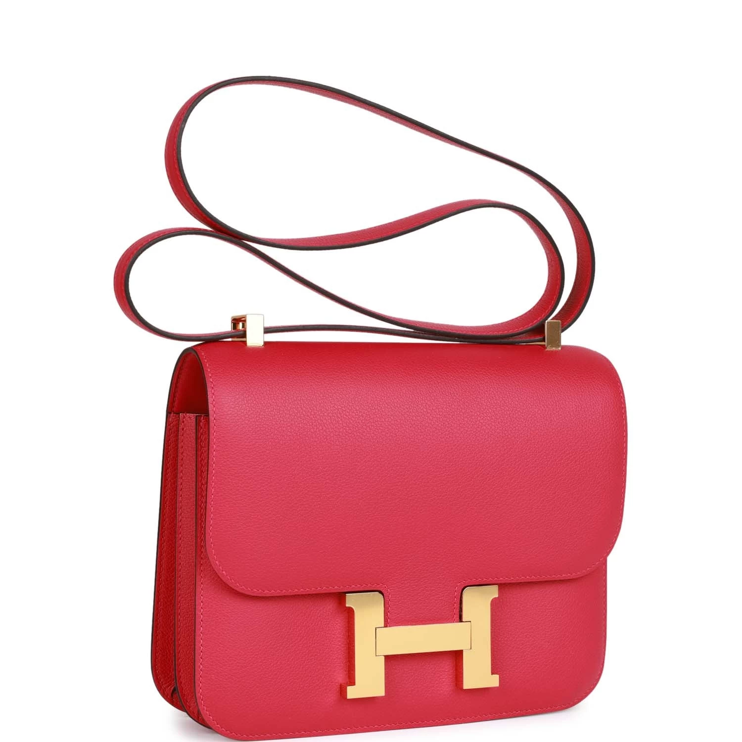 Hermès Hermes Constance 24 Framboise Evercolor Gold Hardware 4 Hermès Hermes Constance 24 Framboise Evercolor Gold Hardware - Image 2