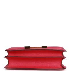 Hermès Hermes Constance 24 Framboise Evercolor Gold Hardware 17 Hermès Hermes Constance 24 Framboise Evercolor Gold Hardware -Online Bag Store H C 010423 1 06