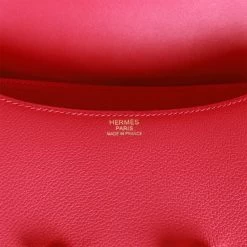 Hermès Hermes Constance 24 Framboise Evercolor Gold Hardware 19 Hermès Hermes Constance 24 Framboise Evercolor Gold Hardware -Online Bag Store H C 010423 1 08