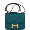 Hermès Hermes Constance 18 Vert Bosphore Evercolor Gold Hardware -Online Bag Store H C 011623 1 01