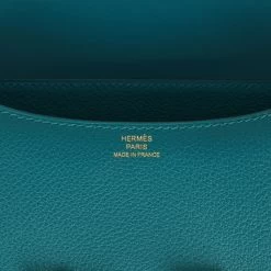 Hermès Hermes Constance 18 Vert Bosphore Evercolor Gold Hardware 18 Hermès Hermes Constance 18 Vert Bosphore Evercolor Gold Hardware -Online Bag Store H C 011623 1 08
