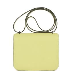 Hermès Hermes Constance 18 Jaune Bourgeon Chevre Palladium Hardware 14 Hermès Hermes Constance 18 Jaune Bourgeon Chevre Palladium Hardware -Online Bag Store H C 012723 1 04