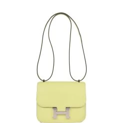 Hermès Hermes Constance 18 Jaune Bourgeon Chevre Palladium Hardware 17 Hermès Hermes Constance 18 Jaune Bourgeon Chevre Palladium Hardware -Online Bag Store H C 012723 1 07