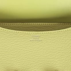 Hermès Hermes Constance 18 Jaune Bourgeon Chevre Palladium Hardware 18 Hermès Hermes Constance 18 Jaune Bourgeon Chevre Palladium Hardware -Online Bag Store H C 012723 1 08