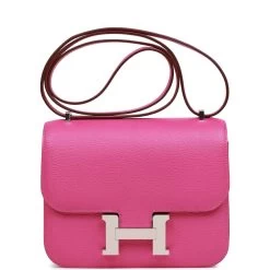 Hermès Hermes Constance 18 Magnolia Chevre Palladium Hardware