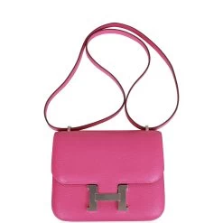 Hermès Hermes Constance 18 Magnolia Chevre Palladium Hardware -Online Bag Store H C 081722 3 07