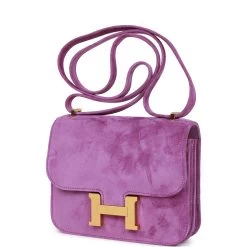 Hermès Hermes Constance 18 Violet Doblis Gold Hardware -Online Bag Store H C 090622 1 05