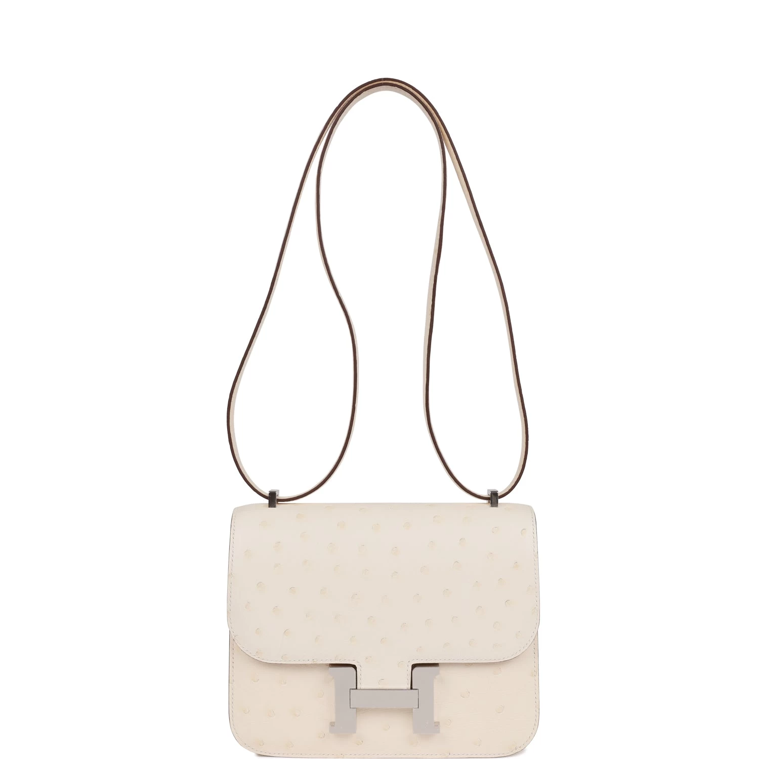 Hermès Hermes Constance 18 Nata Ostrich Palladium Hardware 9 Hermès Hermes Constance 18 Nata Ostrich Palladium Hardware - Image 7