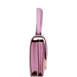 Hermès Hermes Constance 18 Mauve Sylvestre Chevre Rose Gold Hardware -Online Bag Store H C 112122 1 03