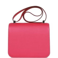 Hermès Hermes Constance 24 Rose Tyrien Epsom Palladium Hardware 15 Hermès Hermes Constance 24 Rose Tyrien Epsom Palladium Hardware -Online Bag Store H C 230327 1 05