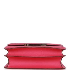 Hermès Hermes Constance 24 Rose Tyrien Epsom Palladium Hardware 17 Hermès Hermes Constance 24 Rose Tyrien Epsom Palladium Hardware -Online Bag Store H C 230327 1 06