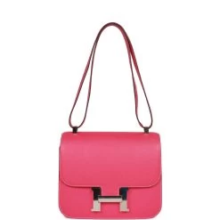 Hermès Hermes Constance 24 Rose Tyrien Epsom Palladium Hardware 18 Hermès Hermes Constance 24 Rose Tyrien Epsom Palladium Hardware -Online Bag Store H C 230327 1 07