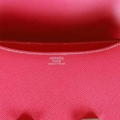 Hermès Hermes Constance 24 Rose Tyrien Epsom Palladium Hardware 19 Hermès Hermes Constance 24 Rose Tyrien Epsom Palladium Hardware -Online Bag Store H C 230327 1 08