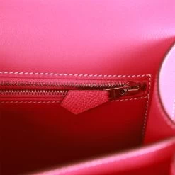 Hermès Hermes Constance 24 Rose Tyrien Epsom Palladium Hardware 21 Hermès Hermes Constance 24 Rose Tyrien Epsom Palladium Hardware -Online Bag Store H C 230327 1 10