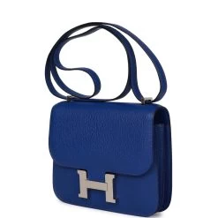 Hermès Hermes Constance 18 Bleu Electric Chevre Palladium Hardware -Online Bag Store H C 230414 2 03