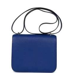 Hermès Hermes Constance 18 Bleu Electric Chevre Palladium Hardware -Online Bag Store H C 230414 2 05