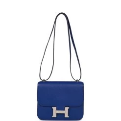 Hermès Hermes Constance 18 Bleu Electric Chevre Palladium Hardware -Online Bag Store H C 230414 2 07