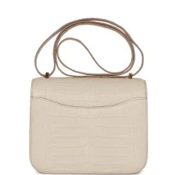 Hermès Hermes Constance 18 Beton Matte Alligator Gold Hardware -Online Bag Store H C 230428 2 LY 05