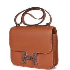 Hermès Hermes Constance 24 Gold Madame And Lizard Palladium Hardware -Online Bag Store H C 230512 1 KTN 03