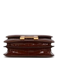 Hermès Hermes Constance 18 Miel Shiny Alligator Gold Hardware 16 Hermès Hermes Constance 18 Miel Shiny Alligator Gold Hardware -Online Bag Store H C 230519 1 UH 06