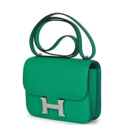 Hermès Hermes Constance 18 Vert Jade Epsom Palladium Hardware -Online Bag Store H C 230626 1 03