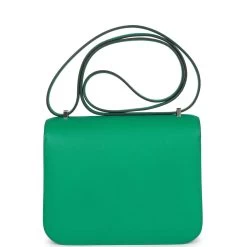 Hermès Hermes Constance 18 Vert Jade Epsom Palladium Hardware -Online Bag Store H C 230626 1 05