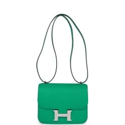 Hermès Hermes Constance 18 Vert Jade Epsom Palladium Hardware -Online Bag Store H C 230626 1 07