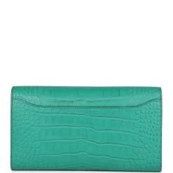 Hermès Hermes Constance Wallet To Go Vert Jade Matte Alligator Gold Hardware 14 Hermès Hermes Constance Wallet To Go Vert Jade Matte Alligator Gold Hardware -Online Bag Store H C 230720 2 RH 04