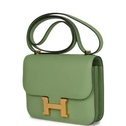 Hermès Hermes Constance 18 Vert Criquet Epsom Gold Hardware -Online Bag Store H C 230725 1 03