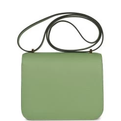 Hermès Hermes Constance 18 Vert Criquet Epsom Gold Hardware -Online Bag Store H C 230725 1 05