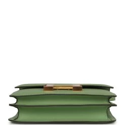 Hermès Hermes Constance 18 Vert Criquet Epsom Gold Hardware -Online Bag Store H C 230725 1 06