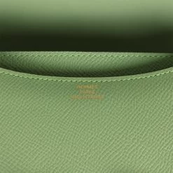 Hermès Hermes Constance 18 Vert Criquet Epsom Gold Hardware -Online Bag Store H C 230725 1 08